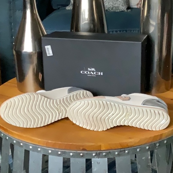 COACH: Ian Mirror Metallic/Suede Sneakers - Picture 11 of 16